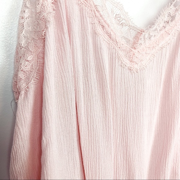 Garage Light Pink Spaghetti Strap Crop Top - Picture 5 of 10